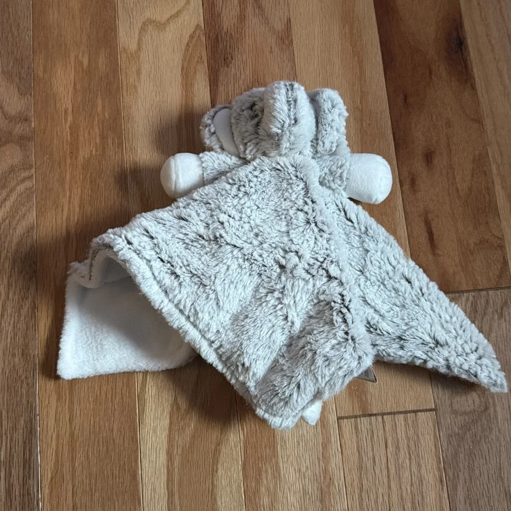 Blankets Beyond Elephant Security Blanket Lovie‎ Plush Gray Faux Fur Soft Baby